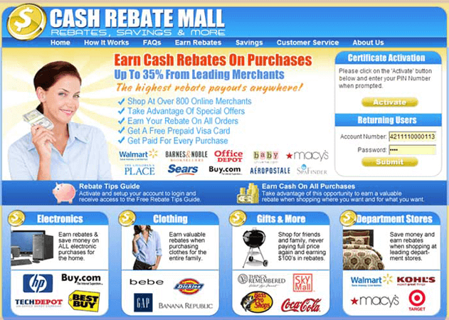 Cash Rebate Mall